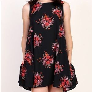 Floral Print Mini Dress